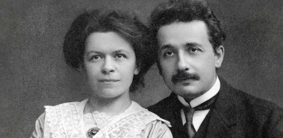 Ο Albert Einstein με τη σύζυγό του, Mileva Maric