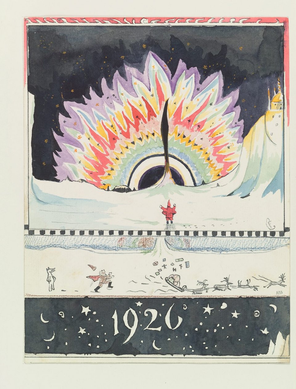 Σχέδιο του Βόρειου Σέλαος, 1926 / © The Tolkien Estate Ltd 1976
