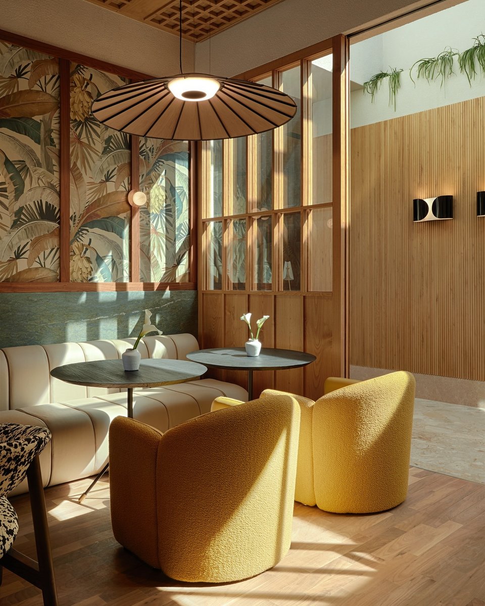 Τροπικά στοιχεία δεσπόζουν στο design του Bungalow 7
