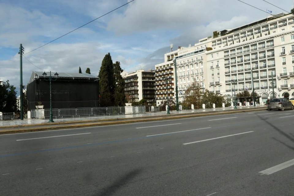Άδειοι δρόμοι στην Αθήνα / Φωτογραφία EUROKINISSI
