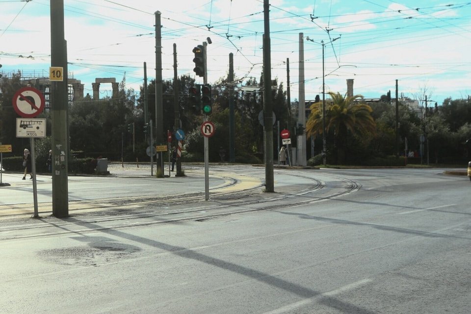Άδειοι δρόμοι στην Αθήνα / Φωτογραφία EUROKINISSI