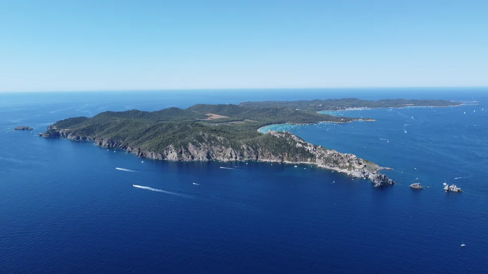 Εναέρια άποψη του Porquerolles, Γαλλία