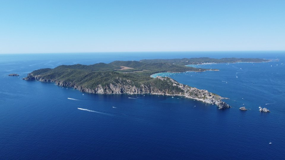 Εναέρια άποψη του Porquerolles, Γαλλία
