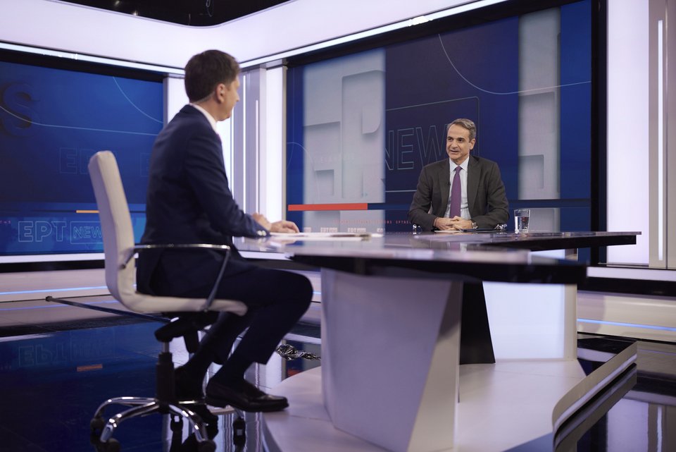 Ο Απόστολος Μαγγηριάδης με τον Κυριάκο Μητσοτάκη -Φωτογραφία: Γ.Τ. Πρωθυπουργού/ΠΑΠΑΜΗΤΣΟΣ ΔΗΜΗΤΡΗΣ - Intimenews