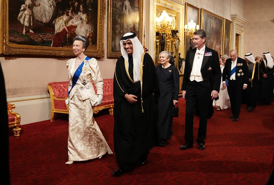 Η πριγκίπισσα Άννα στη δεξίωση