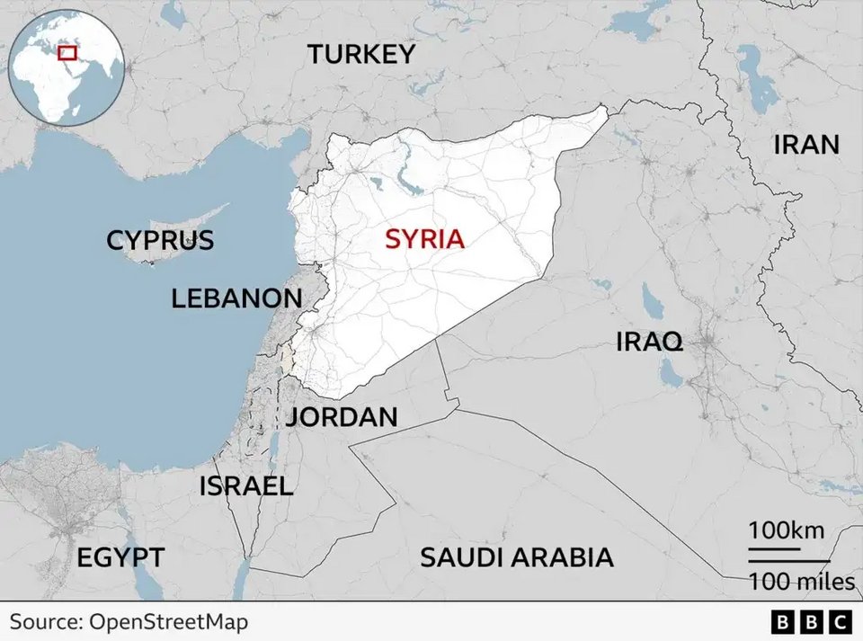 Η Συρία και οι γειτονικές της χώρες 