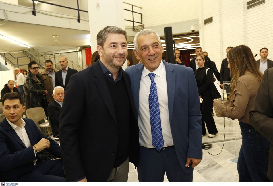 Νίκος Ανδρουλάκης και Βασίλης Σκουντής / Φωτογραφία: Intimenews/ΚΑΡΑΤΖΑΣ ΚΩΣΤΑΣ  