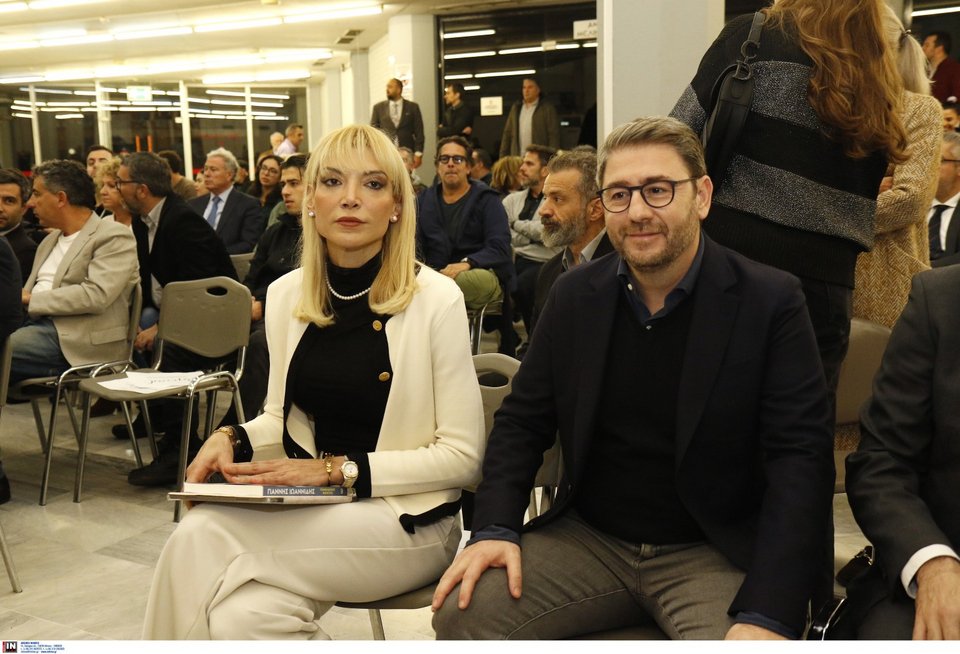 Ο Νίκος Ανδρουλάκης με την πρόεδρο του ΣΕΦ, Χριστίνα Τσιλιγκίρη / Φωτογραφία: Intimenews/ΚΑΡΑΤΖΑΣ ΚΩΣΤΑΣ 