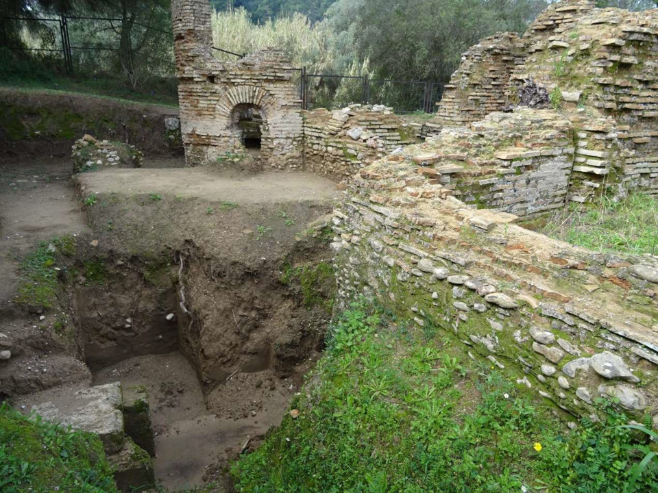 Άποψη των σωζόμενων τοιχοποιών