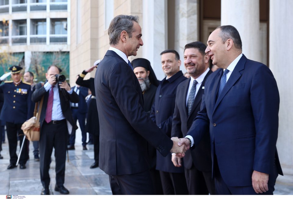 Κυριάκος Μητσοτάκης, Γιάννης Πλακιωτάκης, Νίκος Χαρδαλιάς και Χάρης Δούκας / ΙΝΤΙΜΕ