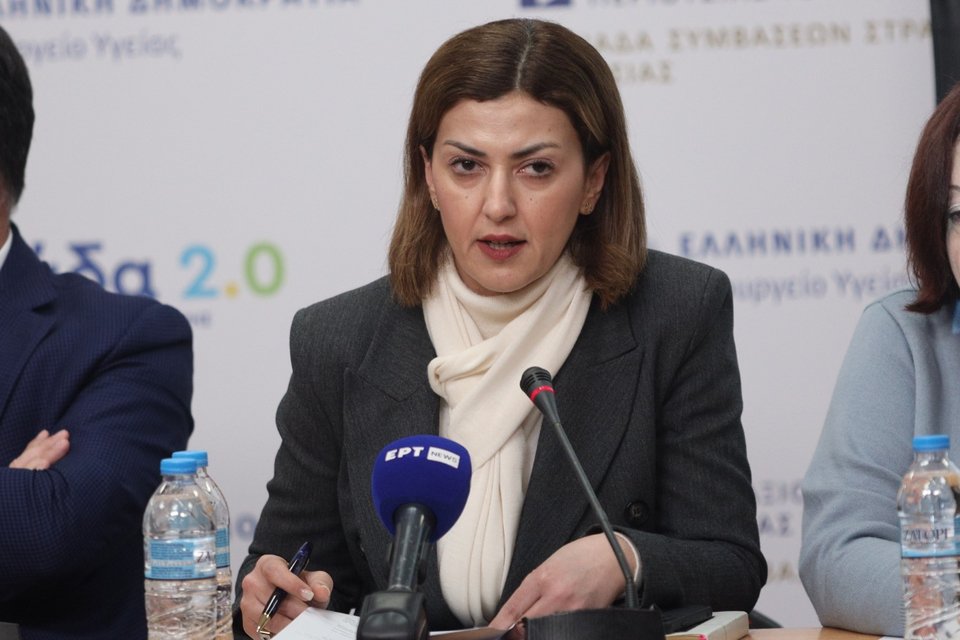 H αναπληρώτρια υπουργός Υγείας Ειρήνη Αγαπηδάκη / Φωτογραφία: Eurokinissi