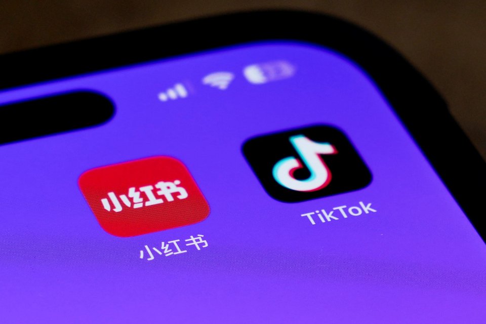 Εικονίδια των εφαρμογών RedNote και TikTok / Φωτογραφία: AP
