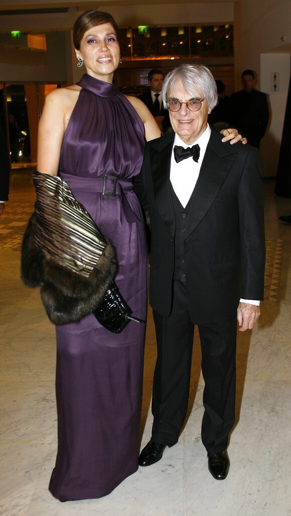 Ο Bernie Ecclestone με την τότε σύζυγό του, Slavica, το 2006