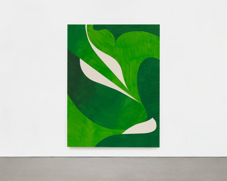 © Sarah Crowner, La Verdure, 2024, Acrylic on canvas, sewn (243,8 x 182,9 cm) photo: Maris Hutchinson/ Courtesy Gagosian
