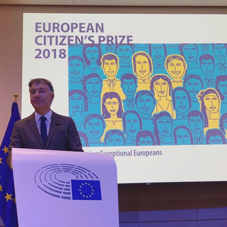 Ο κ. Χανδακάς με τον τίτλο του ΕΥΡΩΠΑΙΟΥ ΠΟΛΙΤΗ για το 2018
