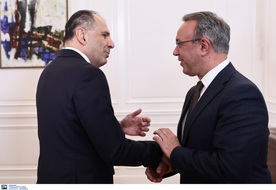 Χρήστος Σταϊκούρας - Γιώργος Γεραπετρίτης / Φωτογραφία: Intimenews/ΛΙΑΚΟΣ ΓΙΑΝΝΗΣ