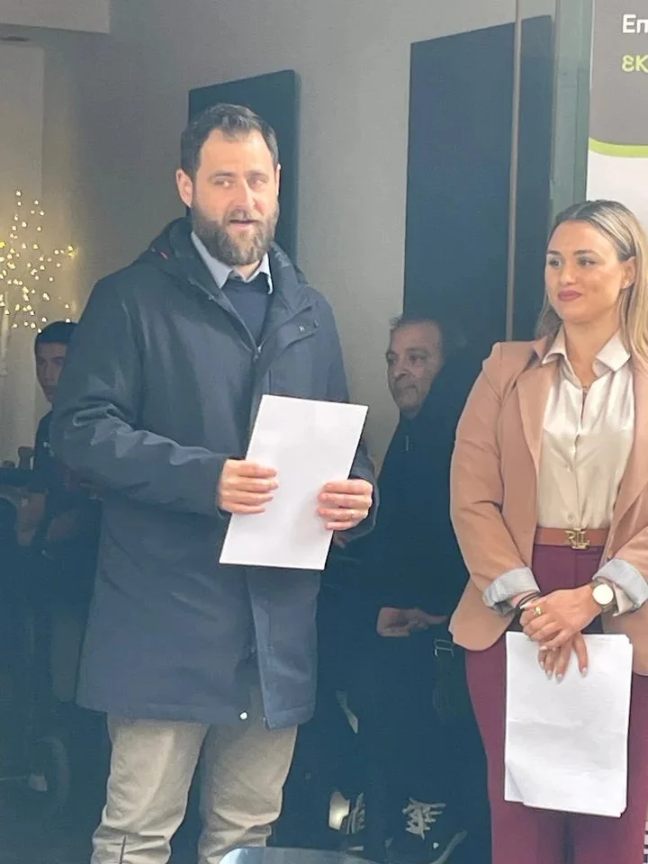 O Δημήτρης Γρίβας και η Παναγιώτα Διαμαντή 