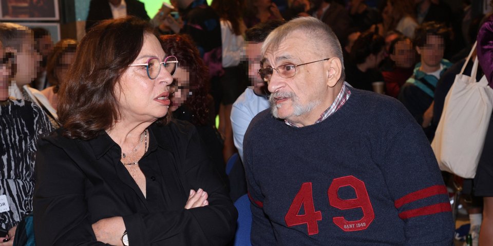 Ο Ιάσων Τριανταφυλλίδης με τη Χαρούλα Αλεξίου