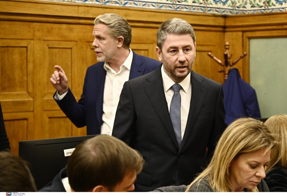 Νίκος Ανδρουλάκης και Παύλος Γερουλάνος / Φωτογραφία: Intimenews-ΒΛΑΣΣΟΠΟΥΛΟΥ ΙΣΜΗΝΗ