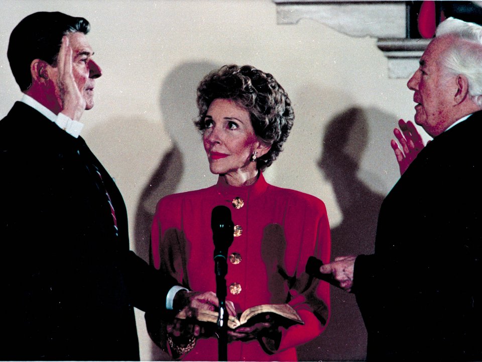 Η ορκωμοσία του Ρόναλντ Ρίγκαν το 1985 / Φωτογραφία: AP Photo/Ira Schwarz