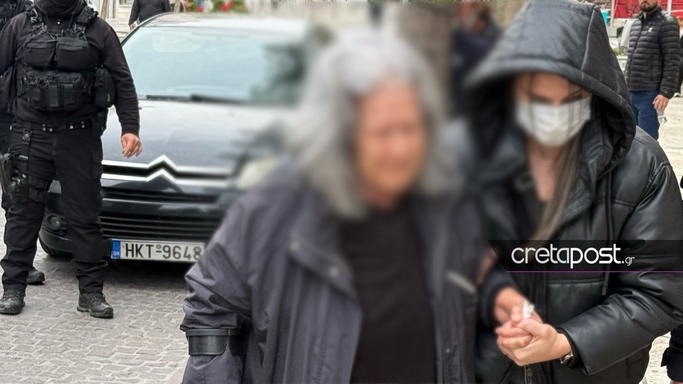Η 80χρονη σύζυγος του δράστη / cretapost.gr
