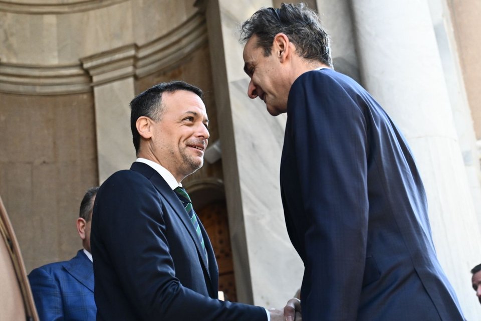Χάρης Δούκας και Κυριάκος Μητσοτάκης