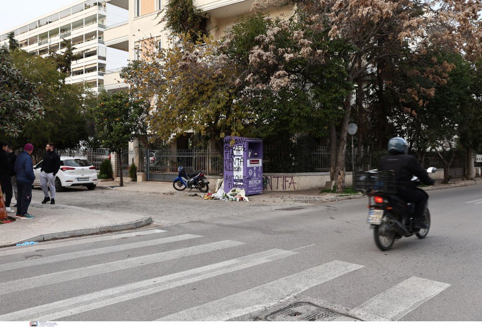 Το σημείο όπου σημειώθηκε το τροχαίο στο Χαλάνδρι