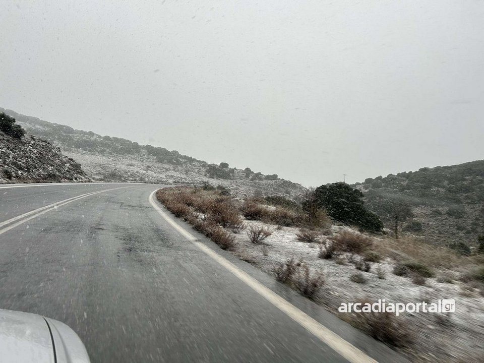 Χιονόπτωση στην Αρκαδία / arcadiaportal.gr