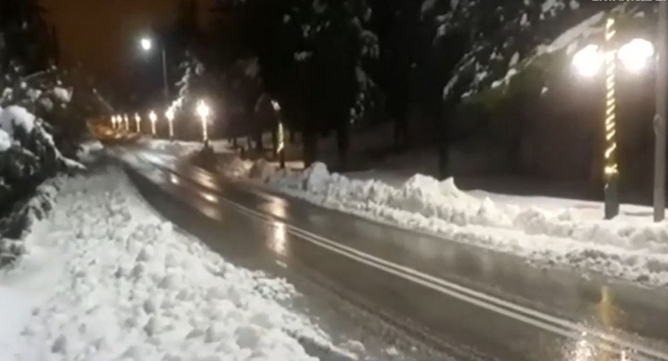 Χιόνια στις Ερυθρές Αττικής