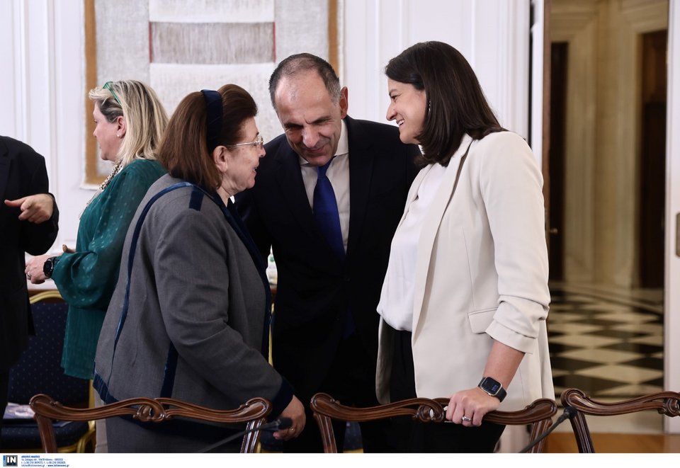 Λίνα Μενδώνη, Νίκη Κεραμέως και Γιώργος Γεραπετρίτης / Φωτογραφία: Intimenews/ΛΙΑΚΟΣ ΓΙΑΝΝΗΣ