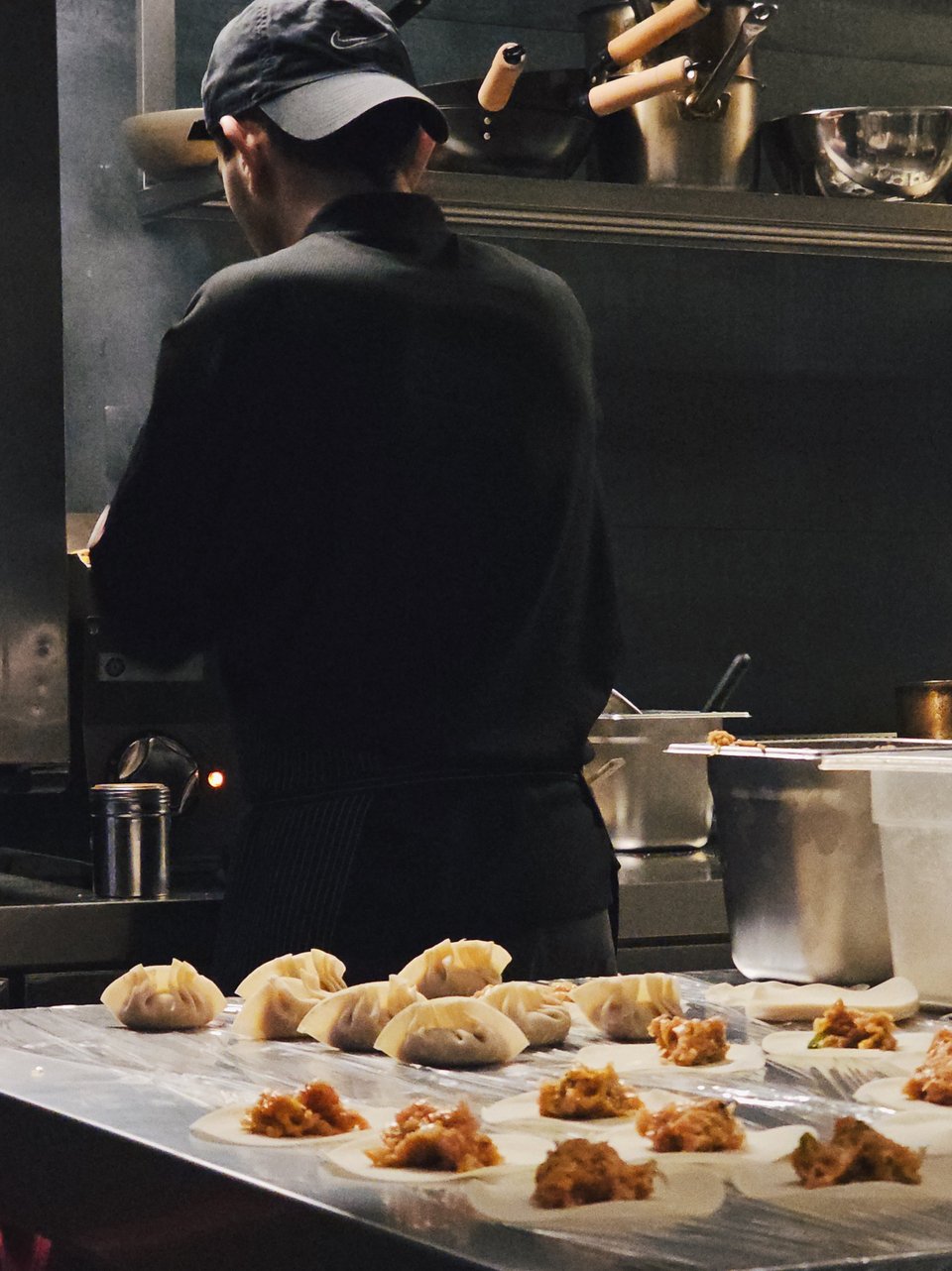 Η προετοιμασία στην ανοιχτή κουζίνα