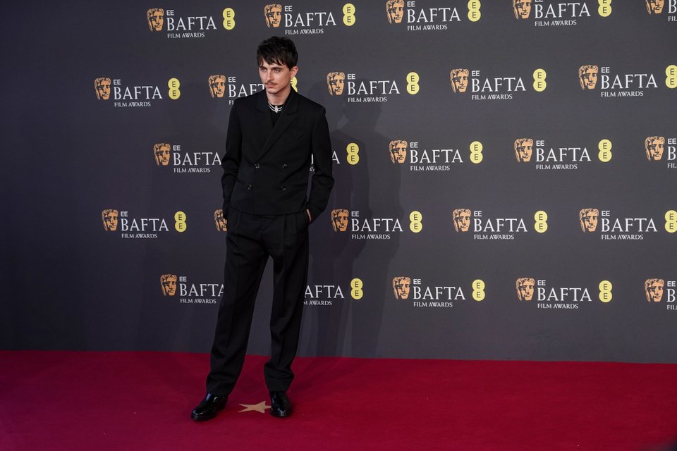 Ο Τιμοτέ Σαλαμέ στα BAFTA 2025 / Invision via AP