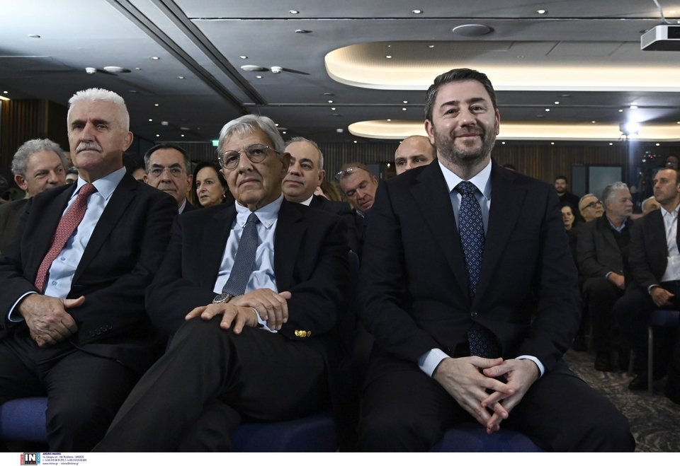 Ο Νίκος Ανδρουλάκης με τον Τάσο Γιαννίτση