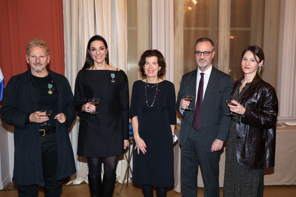 Μιχαήλ Μαρμαρινός, Laurence Auer, Πρέσβειρα της Γαλλίας στην Ελλάδα, Κατερίνα Ευαγγελάτου, Νicolas Eybalin, Διευθυντής Γαλλικού Ινστιτούτου, Anouk Rigeade, Μορφωτική Ακόλουθος Γαλλικής Πρεσβείας