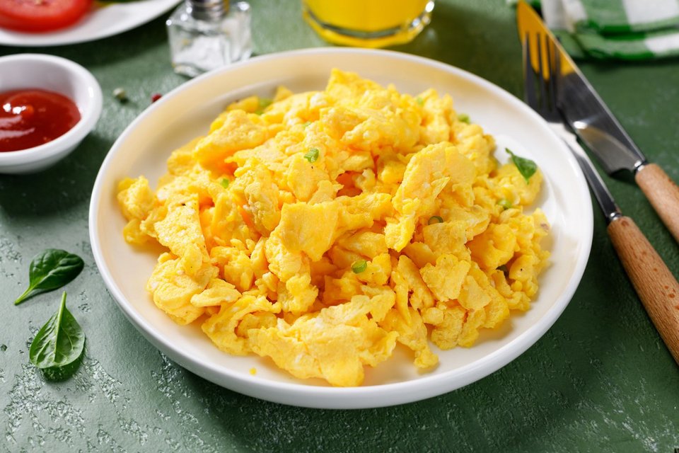 scrambled eggs