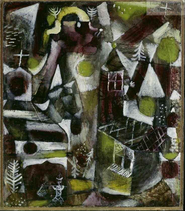  Paul Klee,&nbsp;Sumpflegende [Légende du Marais], 1919, Huile sur carton © Städtische Galerie im Lenbachhaus und Kunstbau München und Gabriele Münter- und Johannes Eichner-Stiftung, München, Vergleich 2017 mit den Erb*innen der früheren Eigentümerin Sophie Lissitzky-Küppers, mit großzügiger finanzieller Unterstützung der Kulturstiftung der Länder und der Ernst von Siemens Kunststiftung