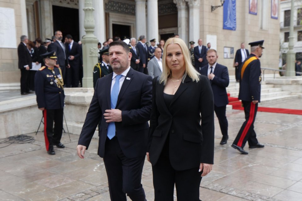 Ο Νίκος Χαρδαλιάς με την σύζυγό του Γιώτα Παναγιωτοπούλου