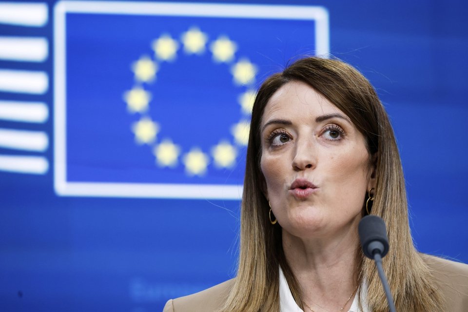 Η πρόεδρος του Ευρωπαϊκού Κοινοβουλίου, Ρομπέρτα Μέτσολα / AP