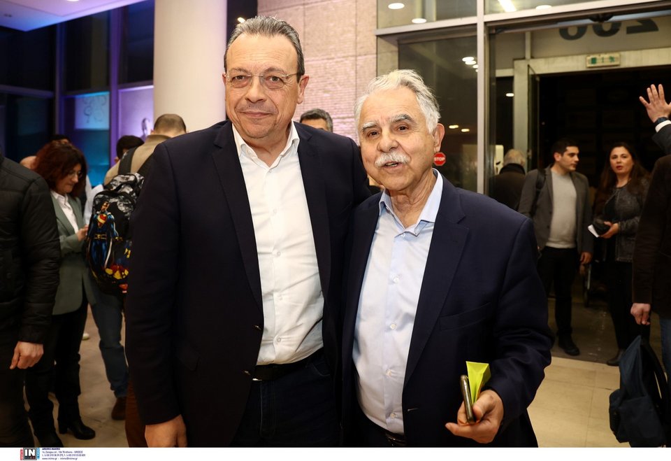 Ο Σωκράτης Φάμελλος με τον Γιάννη Μπαλάφα -Φωτογραφία: Intimenews/ΑΝΤΩΝΙΑΔΗ ΘΩΜΑΪΣ
