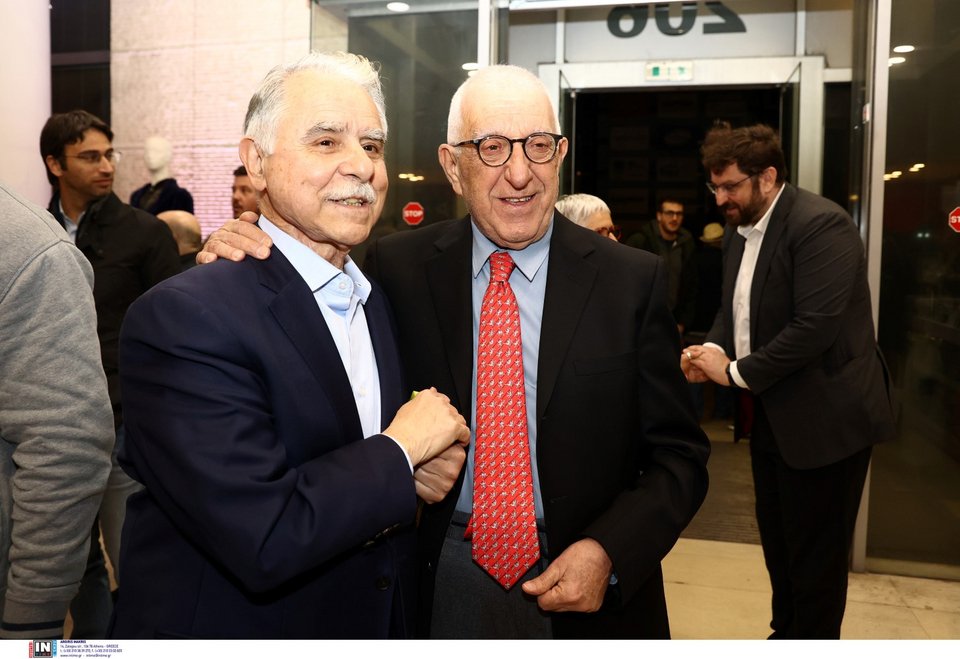 Ο πρόεδρος της Βουλής Νικήτας Κακλαμάνης με τον Γιάννη Μπαλάφα -Φωτογραφία: Intimenews/ΑΝΤΩΝΙΑΔΗ ΘΩΜΑΪΣ