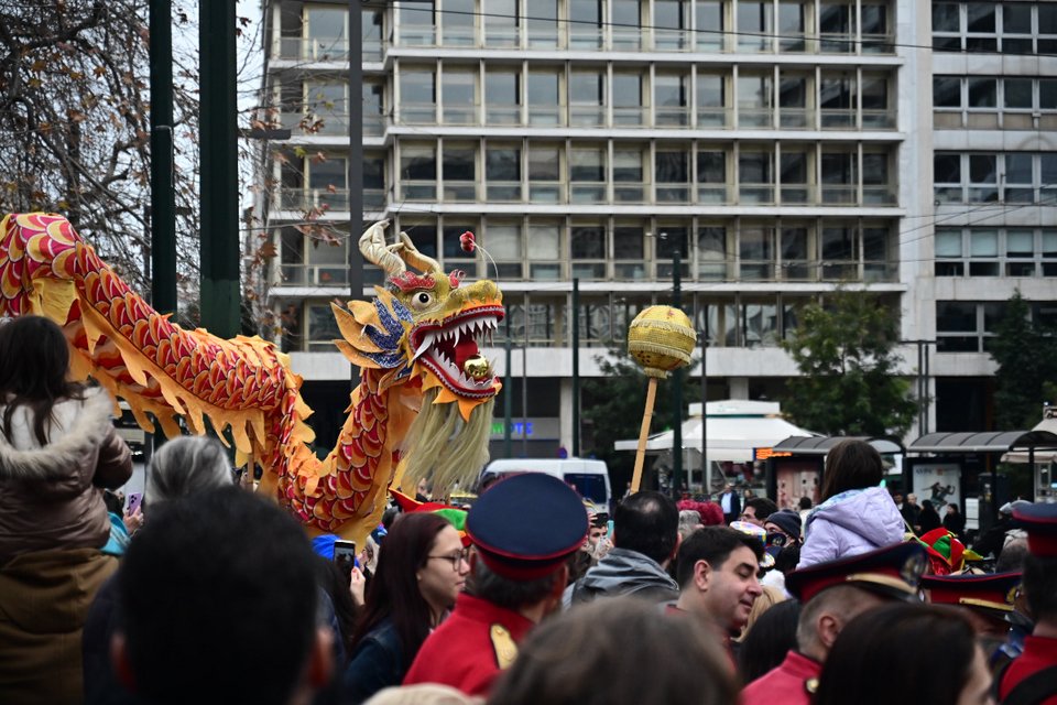 Ο δράκος του καρναβαλιού στην Αθήνα/Eurokinissi