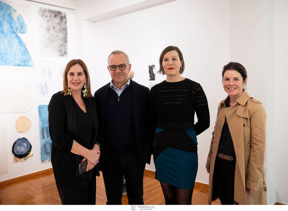 Τατιάνα Σπινάρη (διευθύντρια της CITRONNE Gallery), Μυρτώ Ξανθοπούλου, Δημήτρης Πασσάς, Βένια Ζαφόλια