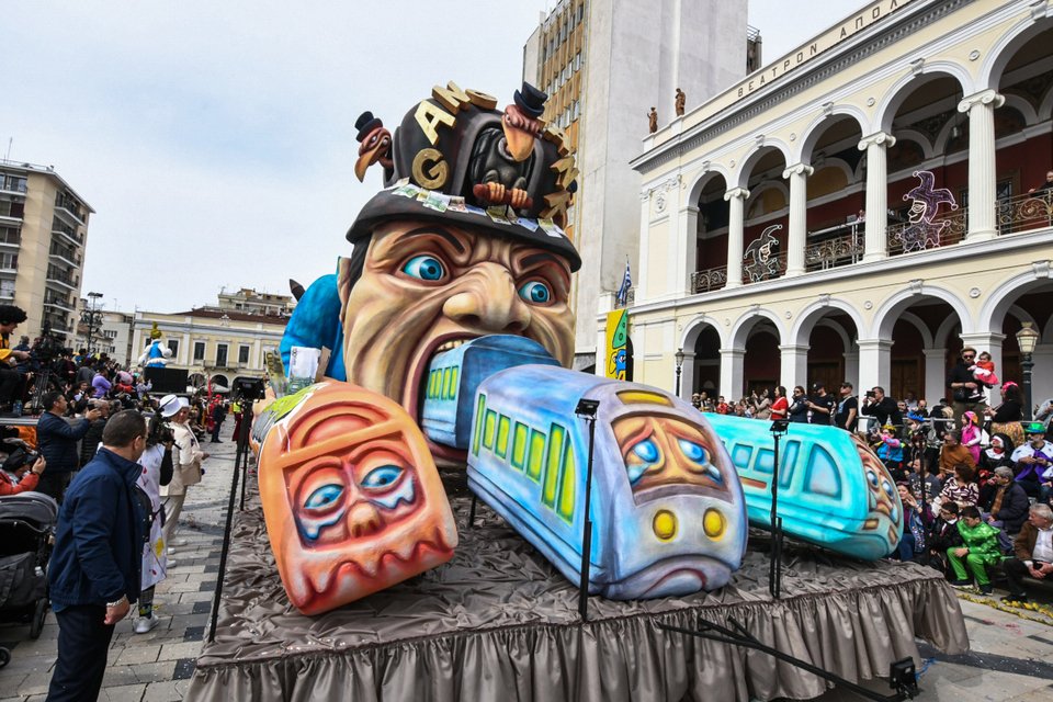 Στιγμιότυπο από την παρέλαση στο καρναβάλι της Πάτρας/Eurokinissi