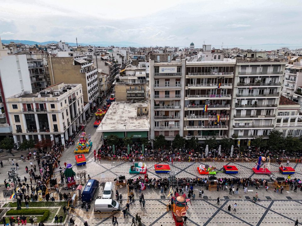 Στιγμιότυπο από την παρέλαση στο καρναβάλι της Πάτρας/Eurokinissi