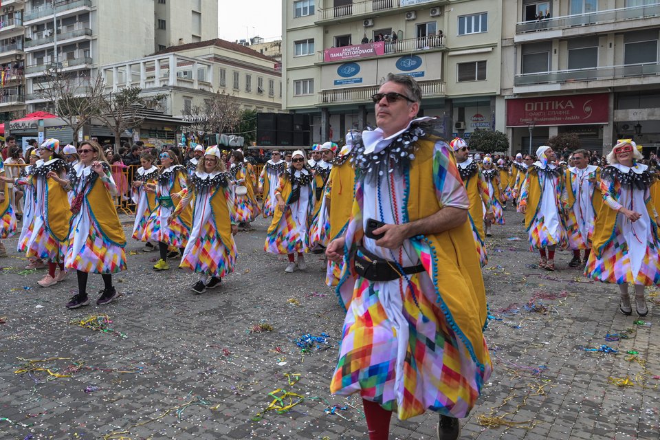 Στιγμιότυπο από την παρέλαση στο καρναβάλι της Πάτρας/Eurokinissi