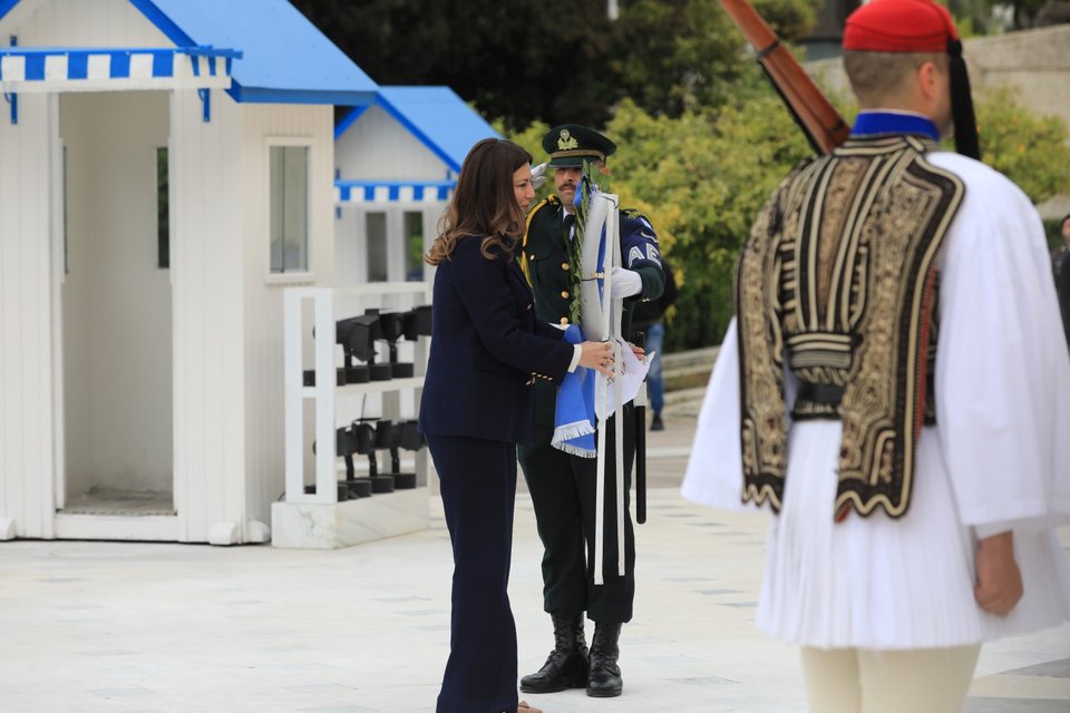 Η υπουργός Παιδείας, Σοφία Ζαχαράκη