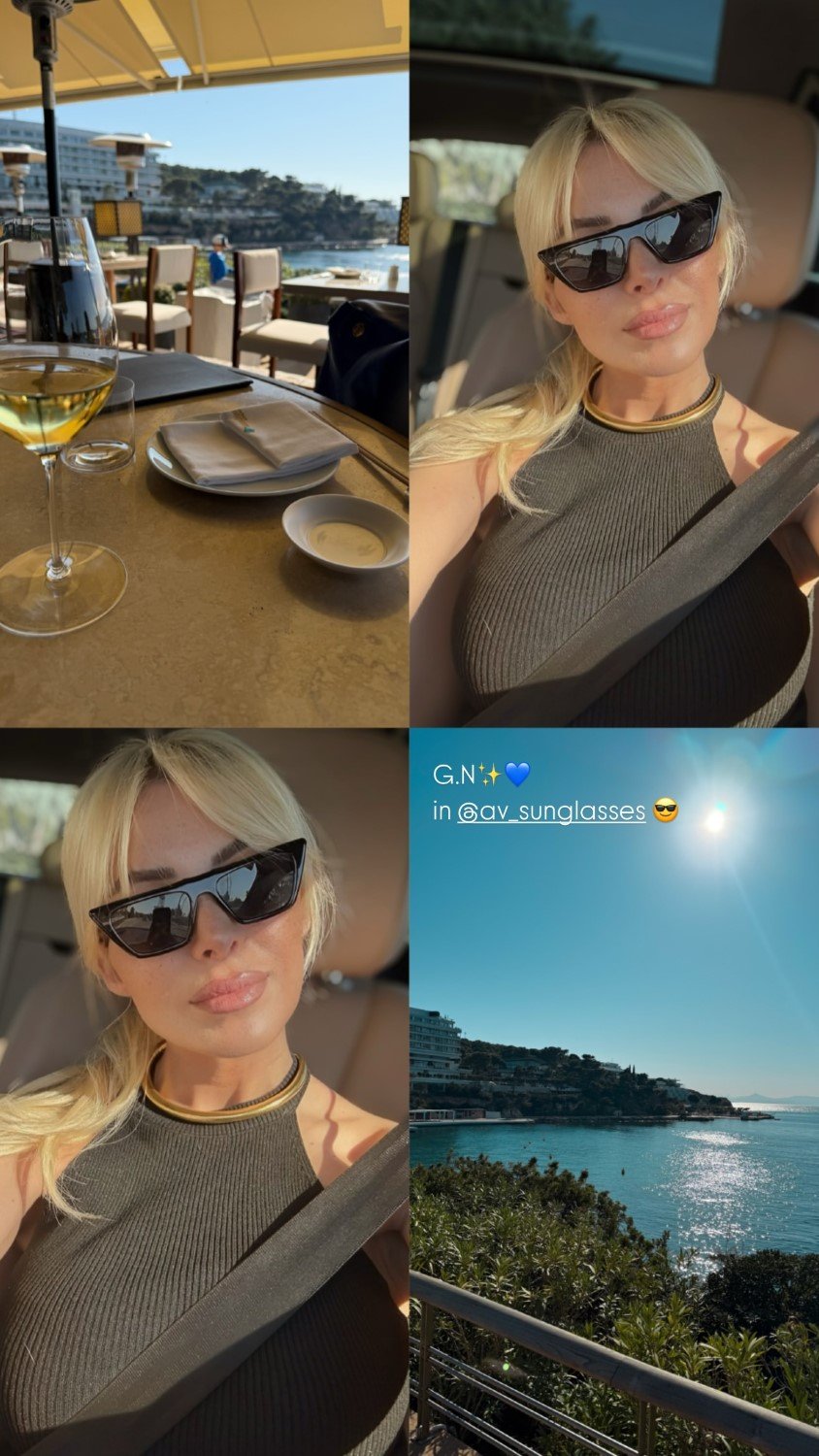 Η Κατερίνα Καινούργιου και ο σύντροφός της απόλαυσαν το δείπνο τους δίπλα στη θάλασσα