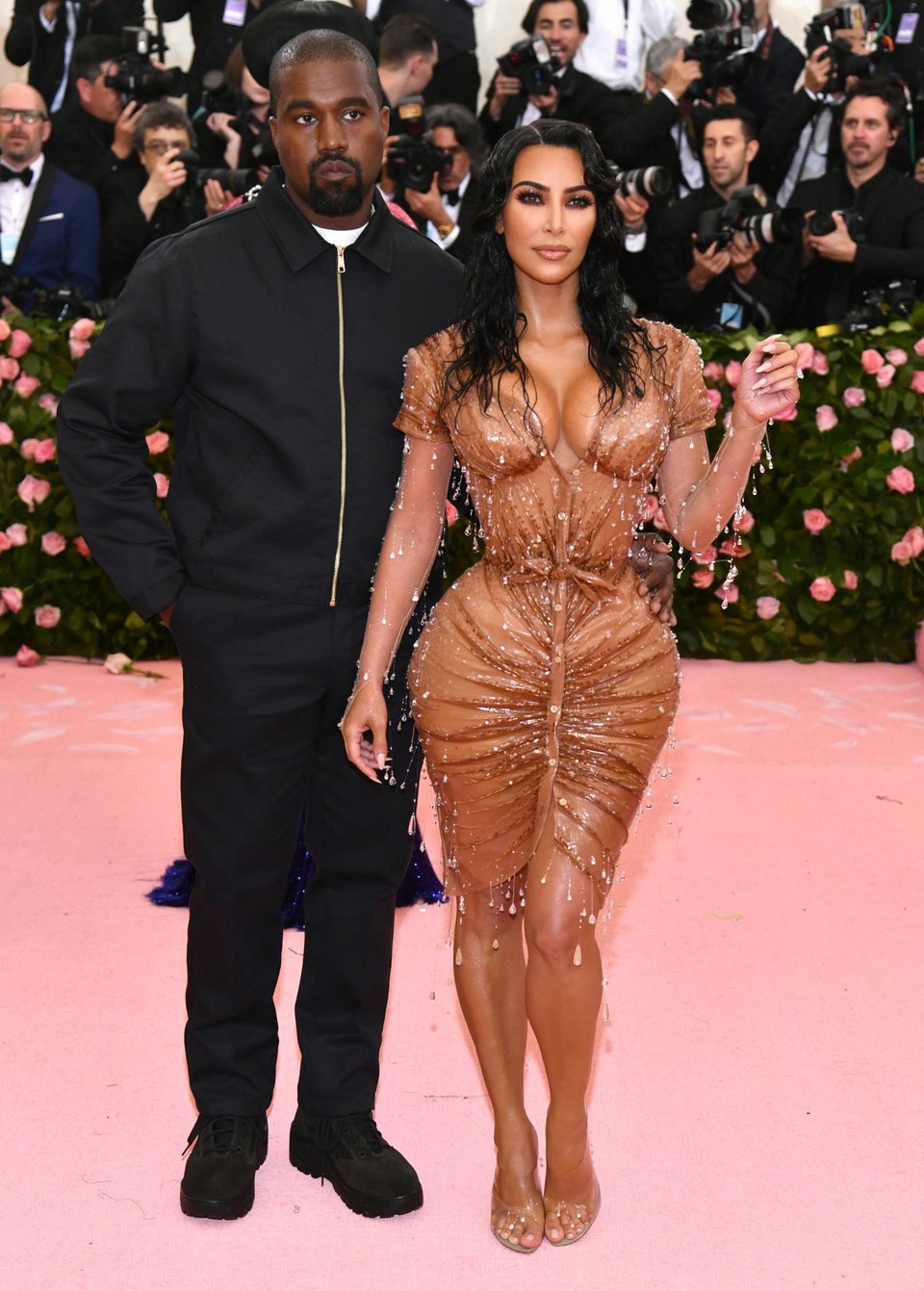 O Κάνιε Γουέστ με την Κιμ Καρντάσιαν στο Met Gala 