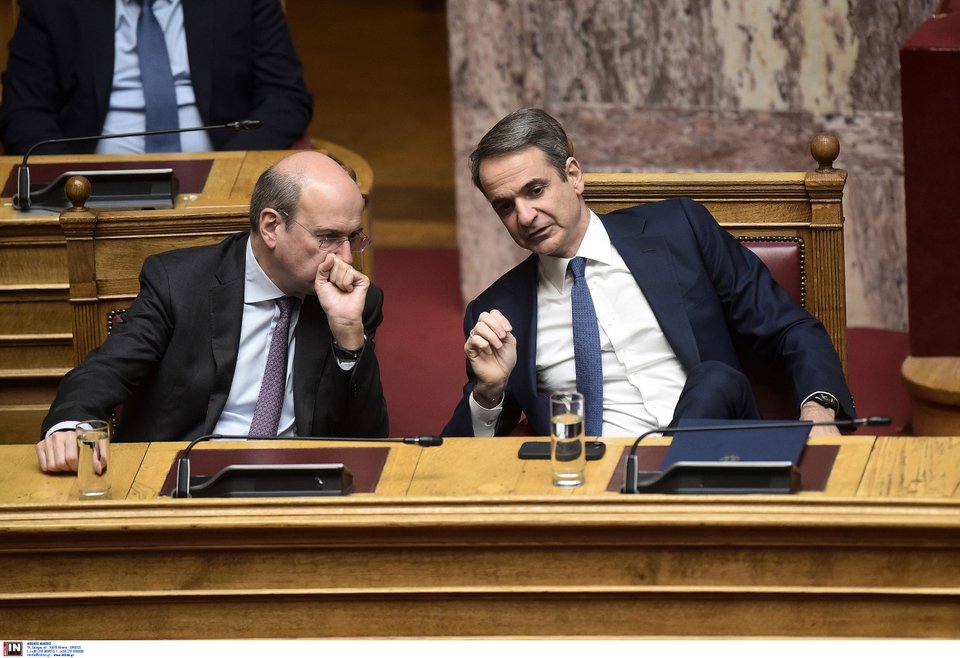 Ο Κυριάκος Μητσοτάκης με τον Κωστή Χατζηδάκη / Φωτογραφία: Intimenews/ΒΛΑΣΣΟΠΟΥΛΟΥ ΙΣΜΗΝΗ