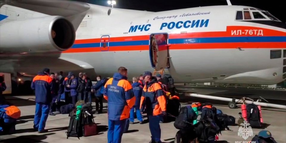 Russia Emergency Ministry press service via AP
